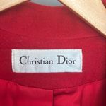 Christian Dior Red Dress Coat Photo 3