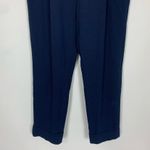 Massimo Dutti High Rise Navy Blue Knit Dress Pants Size 4 Photo 3