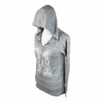 City Streets  Hooded Long Sleeve Shirt, Gray, Medium Photo 3