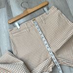 Madewell Wide-Leg Pants slim emmett gingham womens Beige (size 29) minimalist Photo 8