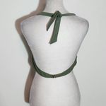 Green Tropical Print Bikini with High Waist Bottoms NWOT Size Medium Photo 6