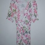 Show Me Your Mumu  Brie Pink White Floral Wrap Feminine Luxurious Robe Photo 1