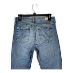 AG Adriano Goldschmied  Jeans Women 27 Blue Prima Crop Cigarette Leg Raw Hem Photo 4