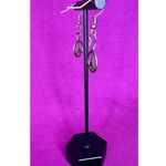 Handmade  Bronze Dangly Peace Sign Earrings Photo 2