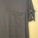 Michael Kors  Navy Blue Short Sleeve T Shirt Asymmetrical Pocket Roll Tab Small S Photo 5