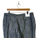 Calvin Klein  Modern Fit Women's Charcoal Gray Linen Blend Dress Pants Size 14 Photo 2