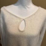 A Little Extra Spice Vintage Y2K Women's Sweater 2XL Off White Ramie Rabbit Hair Size 2X Photo 4