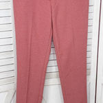 The Limited  Printed Herringbone Knit Ankle Crop Pants Coral Red Size 4 Photo 0