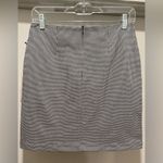 NWT HAVE Fashion Black & White Gingham Plaid Printed Stretchy Fitted Mini Skirt Size M Photo 4