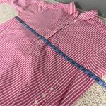 J. McLaughlin  Fallon Pink Striped Linen Long Sleeve Tunic Blouse Womens Size M Photo 5