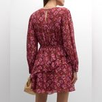 Sachin + Babi Meg Floral Print Ruffle Chiffon Mini Dress Size M Bordbloom NWT Photo 8