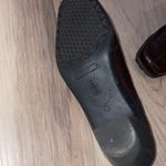 Aerosoles Y2K brown leather heeled mule 8.5 square toe Photo 3