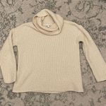 J.Jill  Cream Cowl Neck Knit Sweater Size Small Cotton Blend Photo 0