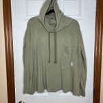 Free People Movement Size Small Hot Shot Hooded Layer Green Hoodie Oversize Photo 1