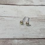 Stud Earrings For Pierced Ears Dainty Cloudy Gem Photo 3