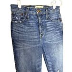 Madewell  10" High- Rise 'Drop Step' Skinny Denim Blue Jeans Distress Size 24 Photo 2