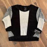 DKNY jeans NWT Black Gray White Colorblock Sweater Size XL Photo 0