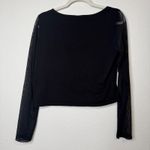 ASOS  Black Long Sleeve Crop Top Photo 3