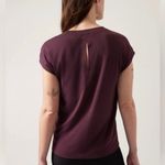 Athleta  Spiced Cabernet Purple Practice Muscle Tee Shirt Size Small Photo 5