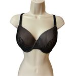 Natori  Full Figure Contour Underwire Lace Bra BLACK CAFE Size 32DDD Photo 2