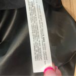 ZARA  Poplin midi leather black dress size Large Photo 4