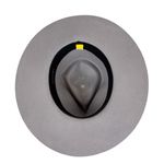 Yellow 108 Dylan Fedora Gray Wool Wide Brim Hat Size Medium Photo 9