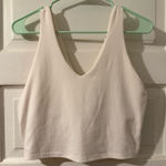 All In Motion  White Cropped Tank Activewear Top Photo 0