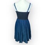 Amanda Uprichard  Women's Fit and Flare Dress Blue/Black Size S Party Cocktail Photo 1