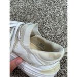 Sorel  Women's 7 Explorer Blitz Stride Lace Sneakers Cream Knit Mesh Athletic Gym Photo 4