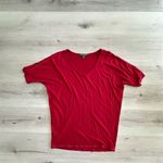 Tommy Bahama Short Sleeve Long Scoop Neck Tee Red M EUC Photo 2