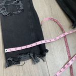 We The Free FREE PEOPLE   Black Distressed High Rise The Lasso Jeans Photo 4