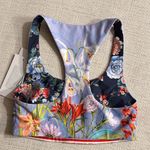 Johnny Was  Floral Sports Bra - Blue and Multicolor Photo 1