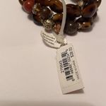 NWT Brown Bead Stretchy Bracelet 3 Piece Set $28 MSRP Photo 7