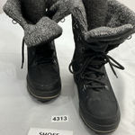 Womans Cougar Layne Snow Boots 8 M Black Lace Up Lined Waterproof Photo 0