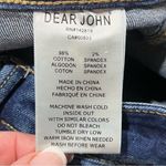 Dear John Women’s Sz 26 Jaxtyn Bootcut Jeans Mid Rise Raw Hem Dark Wash Stretch Photo 7