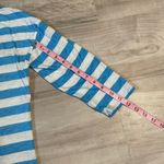 Field & Stream  White And Blue Stripped Lightweight Top-3/4 Length Sleeve- MEDIUM Photo 7