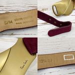 Pierre Cardin Vintage 80s Magenta Suede Leather Buckle Belt Size S/M Waist 27 Photo 13