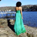 La Femme Green Mermaid Prom Dress Photo 2
