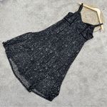 Torrid  Dark Grey Leopard Mesh Midi Dress Sleeveless V-Neck Fairygoth Size 1X Photo 5