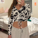Cow Print top Black Photo 0