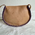 Handmade Boho Mexican Leather Floral Mini Crossbody Bag Brown Photo 10
