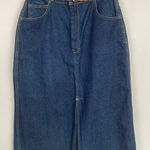 Spiegel Vintage Womens S/6 Slit Front Denim Midi Skirt 90s Y2K Country Prairie Photo 0
