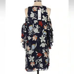 Parker  Moondance Floral Cold Shoulder Ruffle Bell Sleeve Dress Size XS NWT Photo 3