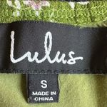 Lulus Lulu’s Missie Olive Green Floral Print Ruffled Tie-Back Midi Dress | Small Photo 12