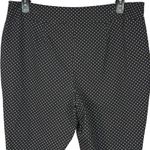 Chico's Chico’s SZ 3 (X-Large/16) So Slimming Crop Pants Polka-Dot Stretch Pull-On Black Photo 3