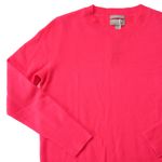 J.Crew NWT Cashmere Classic-fit Crewneck Sweater in Neon Bright Strawberry S Photo 2