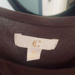 By C Chocolate Sleeveless Top with fringe hem Purple Size M Photo 2