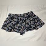 Free People  Navy Blue Flowy Floral Shorts 6 Photo 1