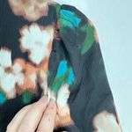 Julia Jordan Women's Midi Dress Size 12 Floral Black Multi Short Sleeve Wedding Photo 4