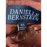 Danielle Bernstein Cooper Brown Velvet Velour Sleeveless Babydoll Mini Dress XS Photo 2